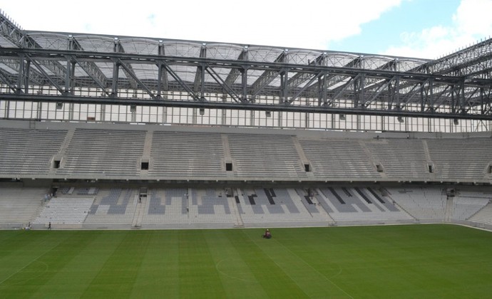 Cadeiras da Arena da Baixada do Atlético-PR (Foto: Site oficial do Atlético-PR/Divulgação)