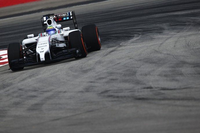 Felipe Massa com a Williams nos treinos livres para o GP da Malásia (Foto: Getty Images)