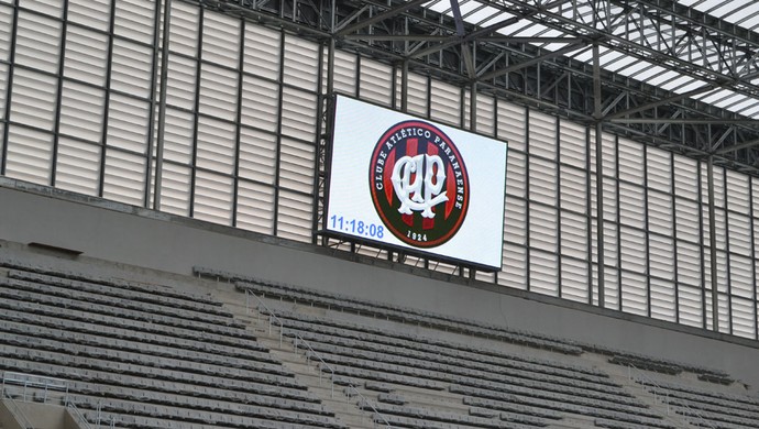 Telão da Arena da Baixada, do Atlético-PR (Foto: Site oficial do Atlético-PR/Divulgação)