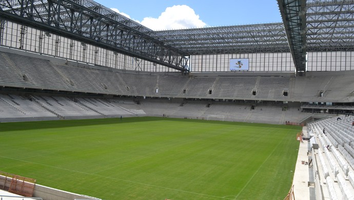 Telão da Arena da Baixada, do Atlético-PR (Foto: Site oficial do Atlético-PR/Divulgação)