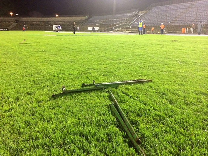 Confusao no jogo da copa verde Brasiliense e Brasília (Foto: Fabrício Marques)