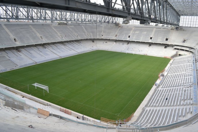 Visão geral da Arena da Baixada, do Atlético-PR (Foto: Site oficial do Atlético-PR/Divulgação)