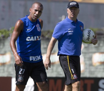 Emerson Sheik Mano Menezes Corinthians (Foto: Daniel Augusto Jr / Agência Corinthians)