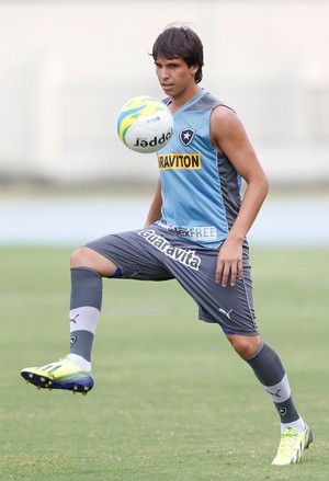 Zeballos Treino Botafogo (Foto: Alexandre Cassiano / Agência O Globo)