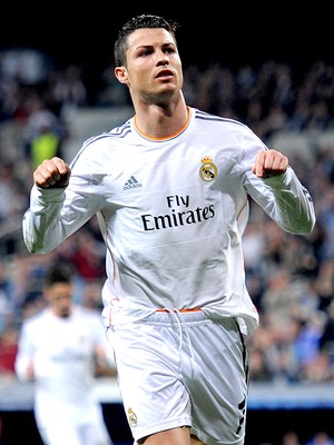 Cristiano Ronaldo comemoração Real Madrid contra Schalke Liga dos Campeões (Foto: Getty Images)