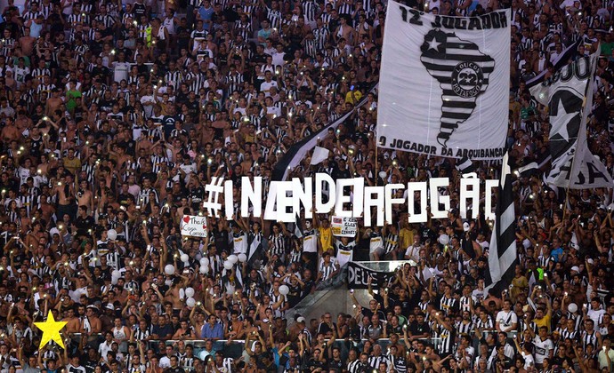 torcida do Botafogo no Maracanã jogo Independiente del Valle (Foto: André Durão / Globoesporte.com)