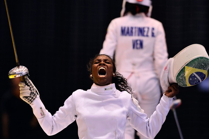 Cleia Guilhon, esgrima Jogos Sul-Americanos (Foto: Jaime Lopez/ Agência Uno)