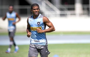 Junior Cesar no treino do Botafogo (Foto: Luciano Belford / SS Press)