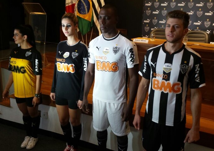 Apresentação da Puma como no patrocinador do Atlético-MG (Foto: Léo Simonini)