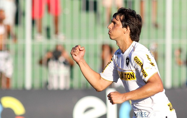 Pablo Zeballos comemoração Botafogo contra Boavista (Foto: Luciano Belford / SS Press)