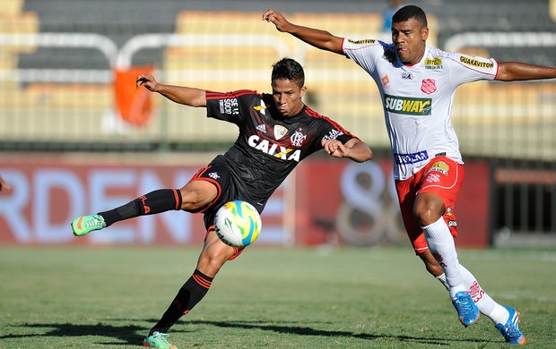 Nixon e Heitor, Flamengo x Bangu (Foto: Fabio Castro/Agência Estado)