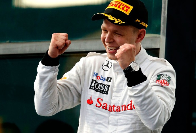 Kevin magnussen mclaren pódio gp da austrália (Foto: Agência Reuters)