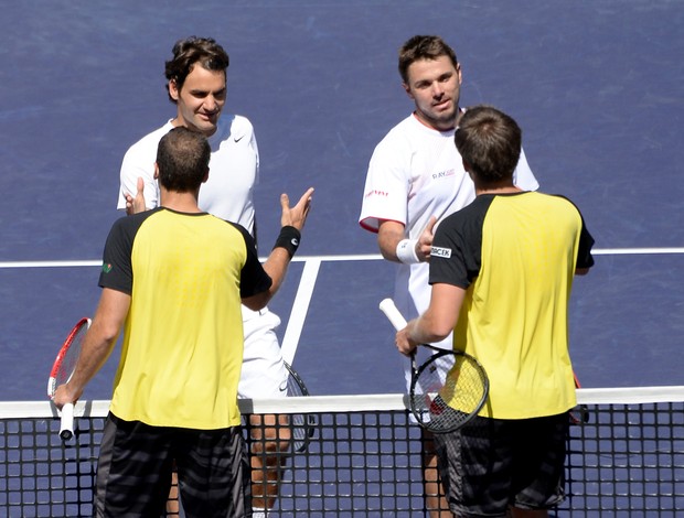 tênis federer wawrinka bruno soares peya indian wells (Foto: Reuters)