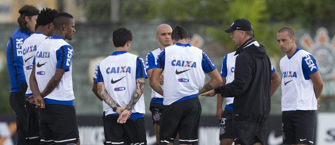 Mano Menezes treino Corinthians grupo jogadores (Foto: Daniel Augusto Jr / Agência Corinthians)