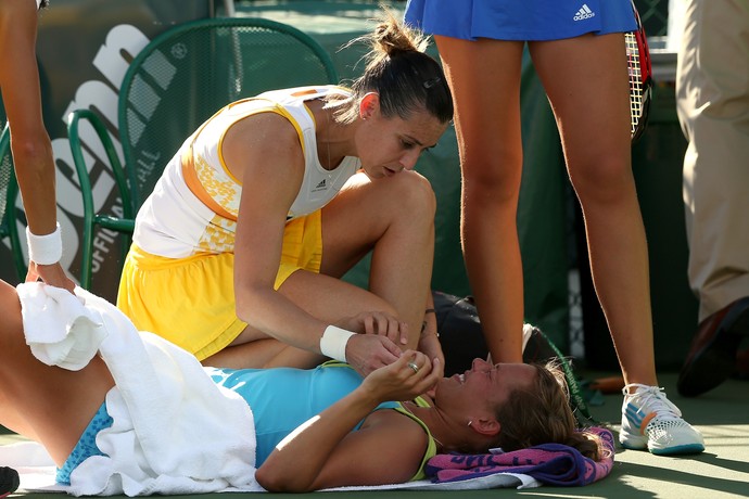 tenis flavia pennetta barbora zahlavova strycova indian wells (Foto: Getty Images)