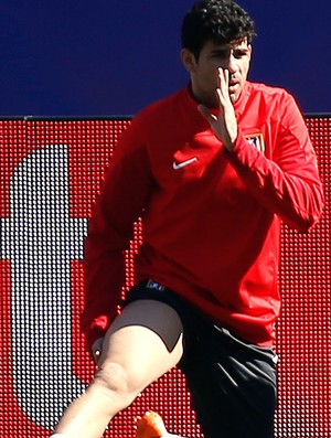 Treino Atletico Madrid  Diego Costa (Foto: Reuters)