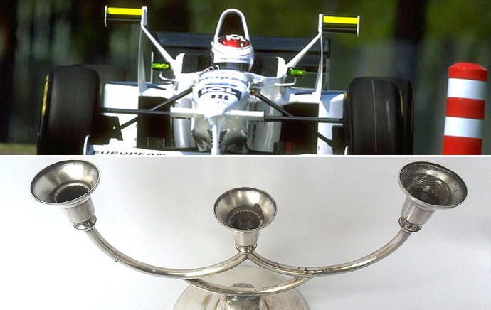 Carro 1997 - Tyrrell semelhante a um candelabro (Foto: Editoria de Arte)