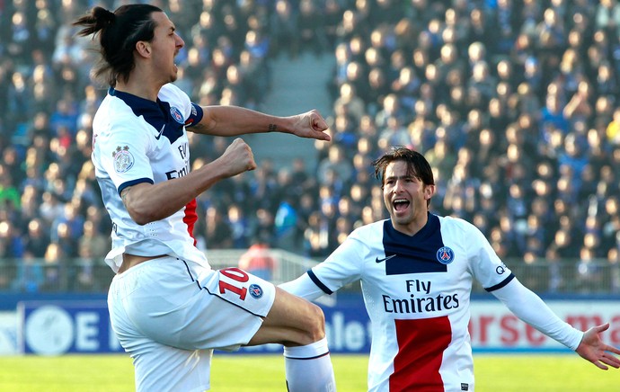 Ibrahimovic Bastia x PSG (Foto: AFP)