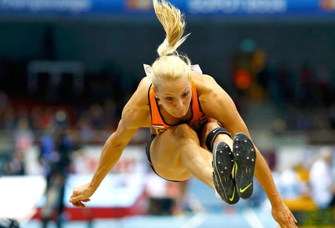 Nadine Broersen prova pentatlo na Polônia (Foto: Reuters)