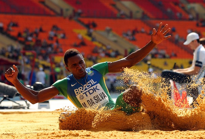 mundial de atletismo Mauro vinícius da silva duda salto em distância (Foto: Agência Getty Images)