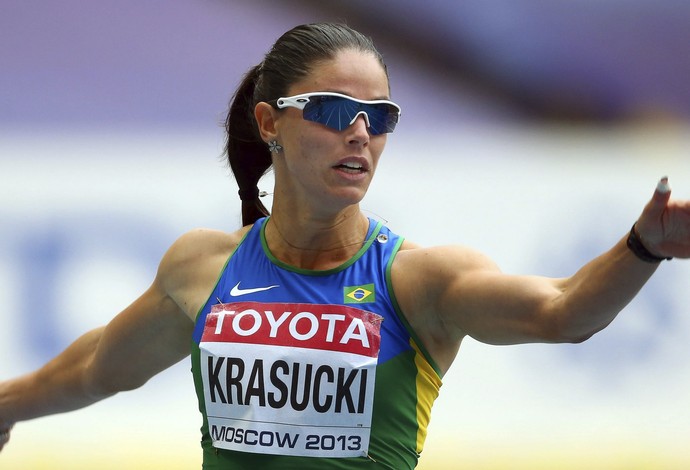 Franciela Krasucki, Mindial de Atletismo em Moscou (Foto: EFE)