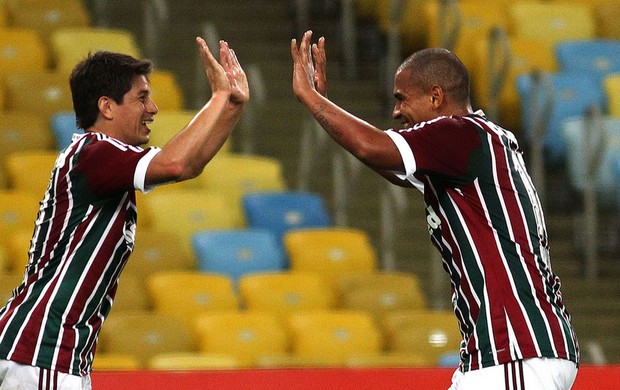 Conca e Walter Fluminense x Friburguense (Foto: Nelson Perez / Fluminense F.C.)