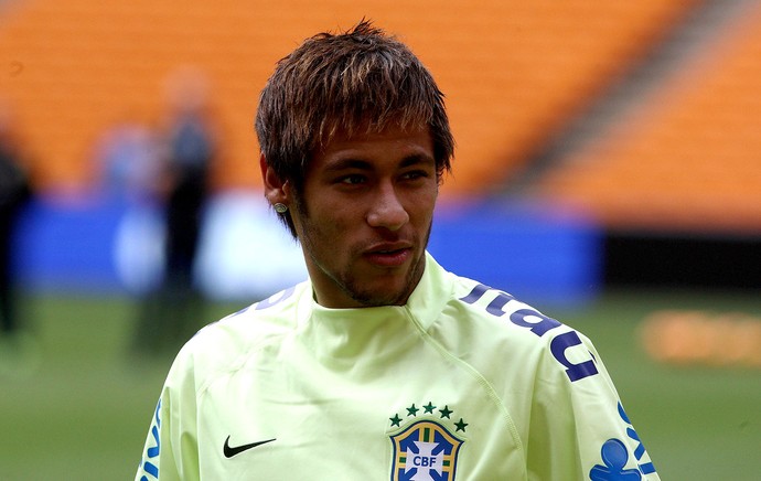 neymar  BRASIL TREINO joanesburgo (Foto: Mowa Press)