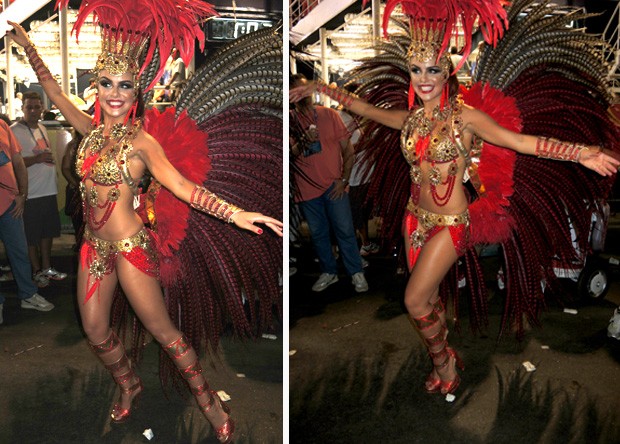 MONTAGEM - Paloma Bernardi Carnaval EU ATLETA (Foto: Carla Gomes)