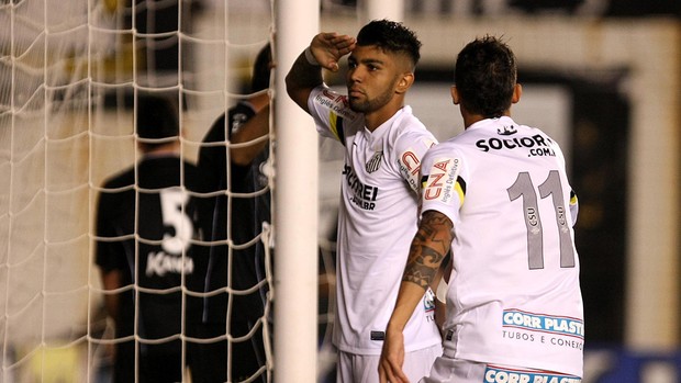 Gabriel gol Santos x Bragantino (Foto: Lucas Baptista / Ag. Estado)