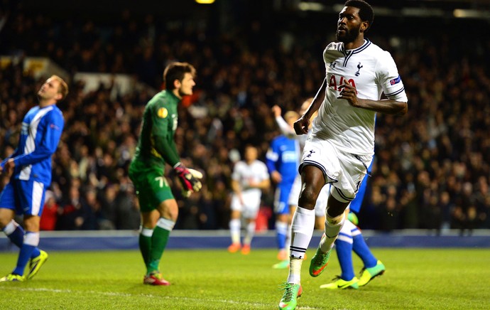 Liga Europa tottenham Adebayor (Foto: Getty Images)