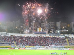 Torcida Botafogo Deportivo Quito Libertadores (Foto: Fred Huber)