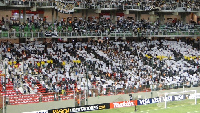 Mosaico Torcida Atlético-MG Independência (Foto: Fernando Martins)