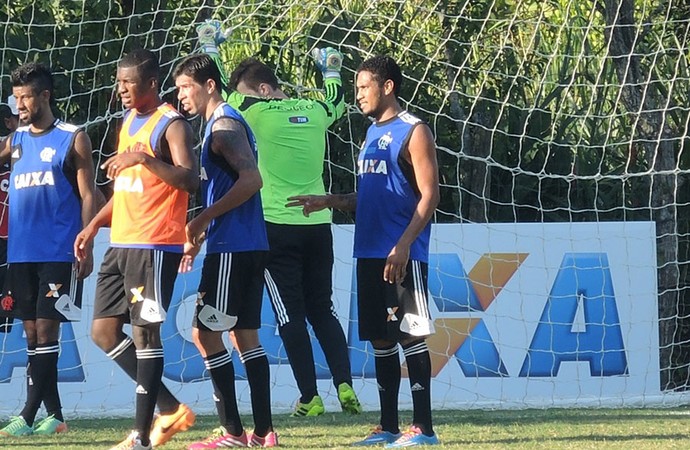 Hernane Treino Flamengo (Foto: Cahê Mota)