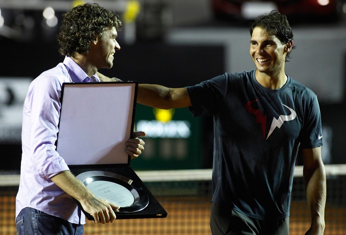 Tenis - Rio Open - Nadal - Homenagem Guga Kuerten (Foto: Matheus Tiburcio)