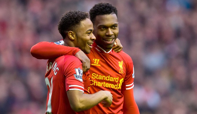 Daniel Sturridge comemoração Liverpool contra Swansea (Foto: AP)