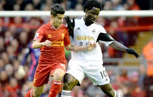 Philippe Coutinho jogo Liverpool e Swansea (Foto: EFE)