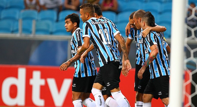 grêmio novo hamburgo gol barcos (Foto: Lucas Uebel/Grêmio FBPA)