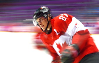 Sidney Crosby jogador de hóquei no gelo partida Canadá e Estados Unidos final (Foto: Reuters)