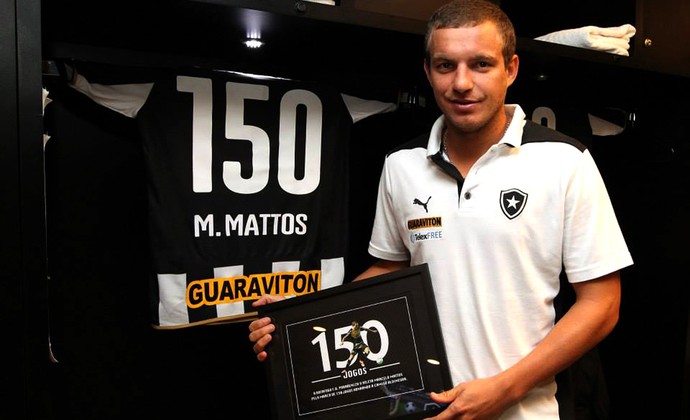 Marcelo Mattos - homenagem 150 jogos (Foto: Satiro Sodré / SS Press)