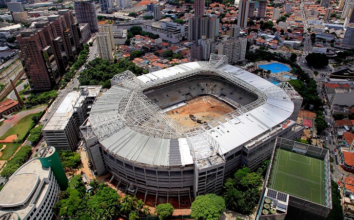 obras  Arena Palmeiras Allianz Parque (Foto: Divulgação / WTorre)