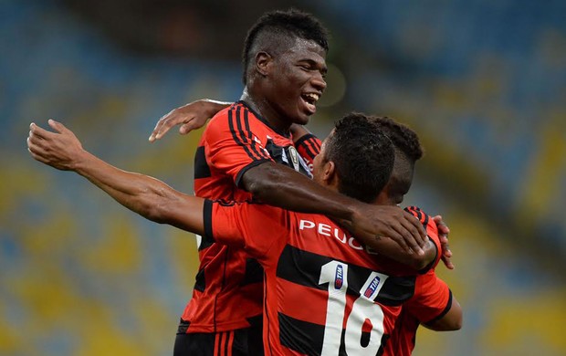 comemoração Flamengo x Madureira (Foto: Alexandre Vidal / Flaimagem)