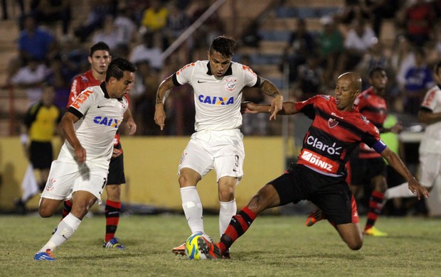 Jadson e Guerrero, Oeste x Corinthians (Foto: Célio Messias/Agência Estado)