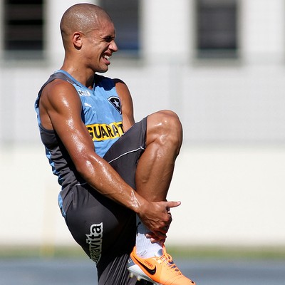 Doria no treino do Botafogo (Foto: Vitor Silva / SS Press)