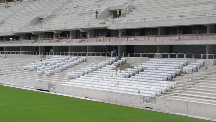 Arena da Baixada Atlético-PR 19 de fevereiro cadeira (Foto: Site oficial do Atlético-PR/Divulgação)