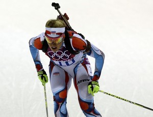 Gabriela Soukalova biatlo Sochi (Foto: AP)