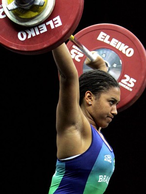 Fabiana Santos levantamento de peso Pan 2007 (Foto: AFP)