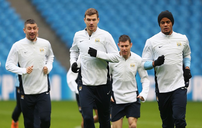 Treino Manchester City  (Foto: REUTERS)