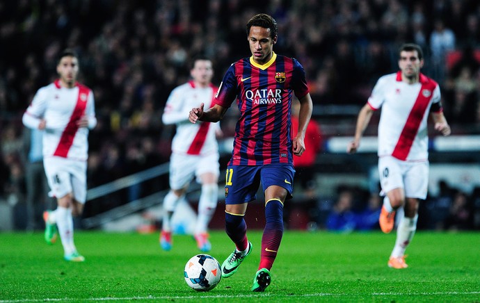 Neymar Barcelona x Rayo (Foto: AFP)