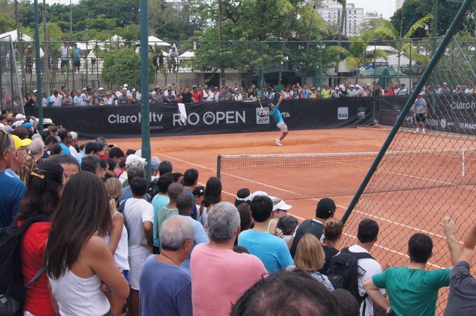 tênis rafael nadal thomaz bellucci treino rio open (Foto: Matheus Tibúrcio)