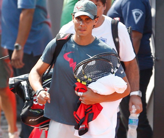 Rafael Nadal camisa Flamengo (Foto: Alexandre Cassiano / Agência O Globo)